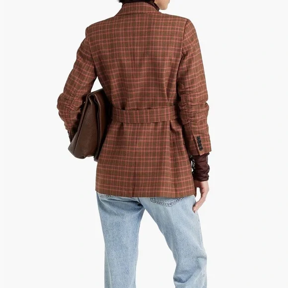 ❤️❤️❤️ Derek Lam 10 Crosby Harrison Gathered Sleeve Blazer size 4❤️❤️❤️ - Picture 3 of 8